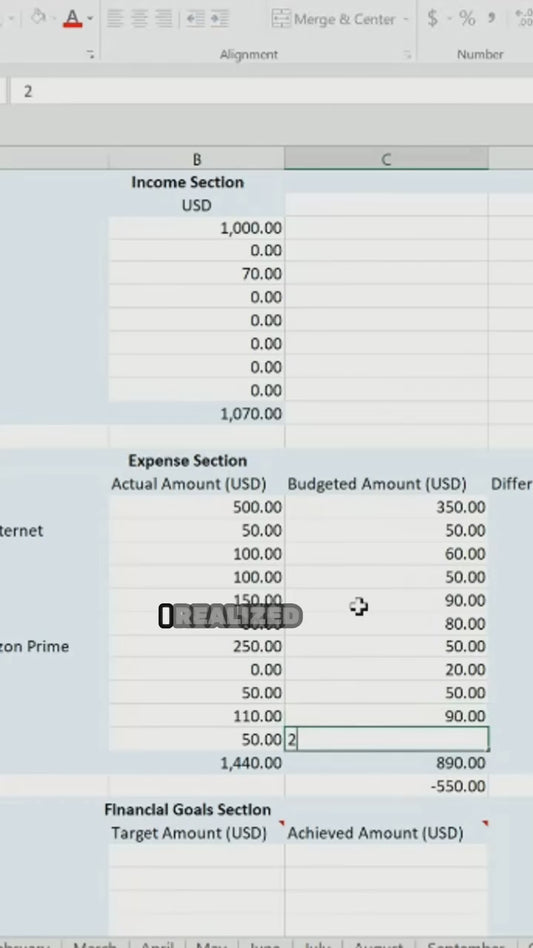 Budget Management Excel Template